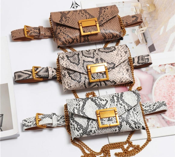 Snake Design Waist Bag for Women -PALWB001 – www.soosi.co.in