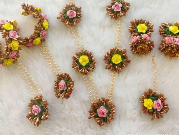 SUHANI, Handmade flower jewellery set-FJLR001