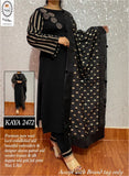 KAYA KURTIZ- WOOLLEN KURTI AND PANTS WITH SILK DUPPATTA FOR WOMEN -INDRIWK001BL