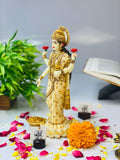 LAKSHMI MATA DIVINE FIGURINE IN MARBLE DUST-PRIYANLM001