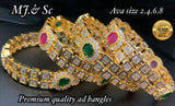VASANTA, SET OF  4 , STONE STUDDED BRIDAL  BANGLES FOR WOMEN -SAYDSSBW001
