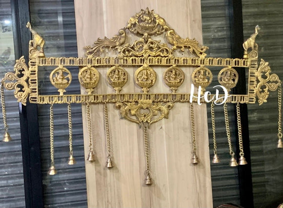 HcD Brass AshtaLakshmi Heavy Wall Hanging-SKDBWH001AL