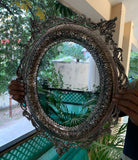 AMARA, ELEGANT OVAL DESIGNER WALL MOUNTING MIRROR-RAJAWMM001