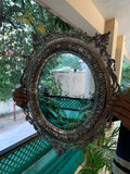 AMARA, ELEGANT OVAL DESIGNER WALL MOUNTING MIRROR-RAJAWMM001