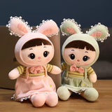 Easter Bunny Plush Toys Easter Rabbit Decor Girls Princess Dolls-SARADK001EB