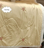 DAISY , Double Bed super soft ac comforter that comes with elegant  embroidery and lace- PREETDBC001