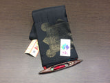 MAYURI , SOFT SILK BLACK KANJIVARAM HANDLOOM SILK SAREE WITH RED TRADITIONAL BORDERS AND BLOUSE-CFR001