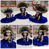 Beautiful Poshak in shanil fabric with Peacock Rath theme -POSHPR001