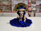 Beautiful Poshak in shanil fabric with Peacock Rath theme -POSHPR001