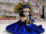 Beautiful Poshak in shanil fabric with Peacock Rath theme -POSHPR001