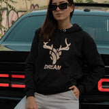 Black Bull Dream Hoodie for Girls-BRANHU001HG