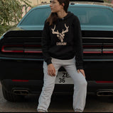 Black Bull Dream Hoodie for Girls-BRANHU001HG