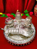 SANGEETH, GERMAN SILVER MUSICAL INSTRUMENTS DESIGN TABLE DECOR -POSHTD001