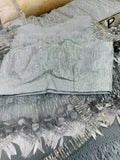 GREY ELEGANT NET CROP TOP WITH SEQUINS  LEHENGA AND DUPATTA-FOFNL001G