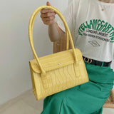 New Fashion Crocodile Pattern PU Leather Female Handbag-FB001HBY