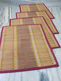 4 PCS Elegant Puja Asan or Chatai /Pooja Mat For Sankranti-SKDPA001A