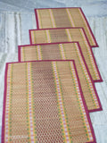 4 PCS Elegant Puja Asan or Chatai /Pooja Mat For Sankranti-SKDPA001A