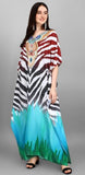 ELEGANT ZEBRA INSPIRED DESIGNER CREPE KAFTAN FOR WOMEN -RYKW001Z