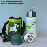 500 ML KIDS HANGING SIPPER BOTTLE WITH DUAL CAPS AND TEMPERATURE CHECK -PANIPWB001