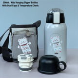 500 ML KIDS HANGING SIPPER BOTTLE WITH DUAL CAPS AND TEMPERATURE CHECK -PANIPWB001