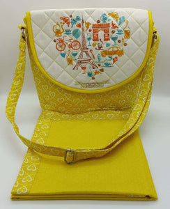 New Ladies Sling Quilted Bag  With  Non Quilted Masallah-NAC001BMY