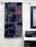 4 PCS FLORAL COTTAGE  DIGITAL PRINT BATH TOWEL SET -GTBTS001B