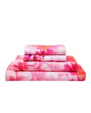 4 PCS FLORAL COTTAGE  DIGITAL PRINT BATH TOWEL SET -GTBTS001R