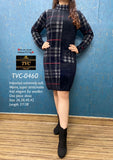 BLUE THE VINTAGE CLOSET NEW WOOLEN DRESS FOR WOMEN -FOFWD001BLE