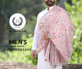 JS BRAND LUXURIOUS  PASHMINA  PURE WOOL KANI SHAWL FOR MEN -FOFPKS001P