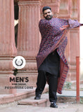 JS BRAND LUXURIOUS  PASHMINA  PURE WOOL KANI SHAWL FOR MEN -FOFPKS001DB
