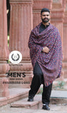 JS BRAND LUXURIOUS  PASHMINA  PURE WOOL KANI SHAWL FOR MEN -FOFPKS001DB