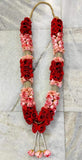 RED BRIGHT FLORAL HEAVY VARMALA / WEDDING GARLANDS-PUNE001R