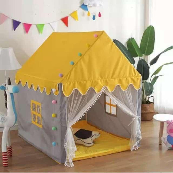 Yellow Happy Teepee Jumbo Play House Tent-ANUBHTT001Y
