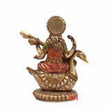 Goddess Saraswati Idol in Metallic finish.-ANUBGS001