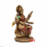 Goddess Saraswati Idol in Metallic finish.-ANUBGS001