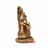 Goddess Saraswati Idol in Metallic finish.-ANUBGS001