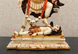 GODDESS KALI MAA STATUE IN FINE GOLD  PAINTING-ANUBKM001
