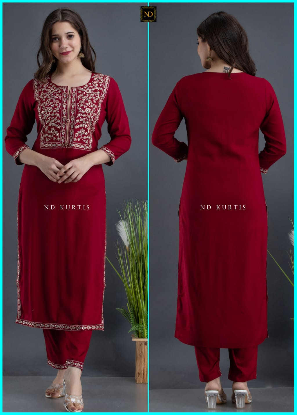 Buy Designer Cotton Kurta for Women Online in the USA — Karmaplace