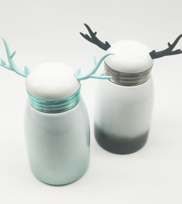 SET OF 2 , DEER DESIGN INSULATED FLASK FOR KIDS THIS CHRISTMAS-PANI001F