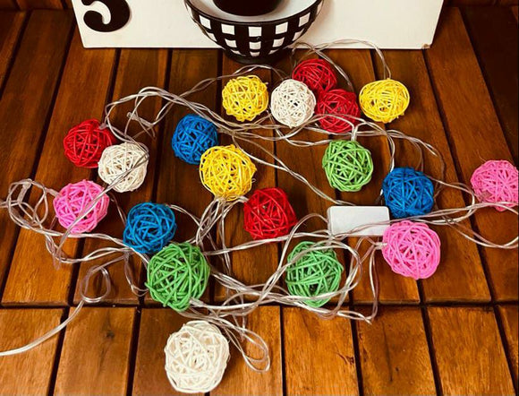 COLORFUL CHRISTMAS LED BALL LIGHT -PANI001BL