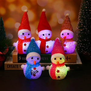 SET OF 5 ,LED SNOW MAN FOR CHRISTMAS DECORATION -PANI001SM