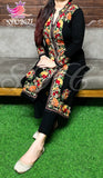 SUNEHRI , BLACK WOOLEN KURTI FOR WOMEN -SUNEBK001