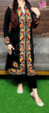 SUNEHRI , BLACK WOOLEN KURTI FOR WOMEN -SUNEBK001