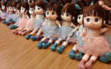 FGRSD Cartoon Girl Plush Doll Soft Stuffed Character /Plush Toys Girl Birthday Gift Doll ( Small Size )-OKG001DGS
