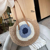 2021 NEW LADY STYLISTA WOVEN ATTRACTIVE BEACH BAG-JC001BBE