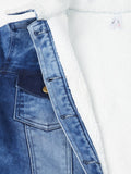 Premium Quality Fur Lining Denim Jacket for Women -RAY001DJ