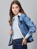 Premium Quality Fur Lining Denim Jacket for Women -RAY001DJ