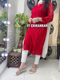 FF CHIKANKARI BRAND CHIKANKARI KURTI FOR WOMEN -FOF001CKM