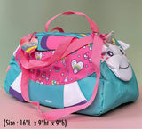 PINK AND BLUE DESIGNER TRAVEL BAG FOR KIDS-ANKI001TPB