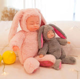 CUTE SLEEPING RABBIT BABY PLUSH TOY FOR KIDS-OKG001RB